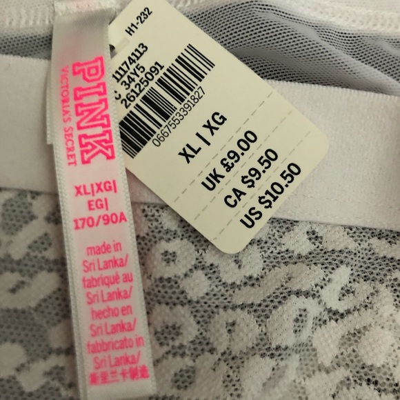 🌸 4/$20 VS PINK White Cheeksters NWT - Picture 3 of 3